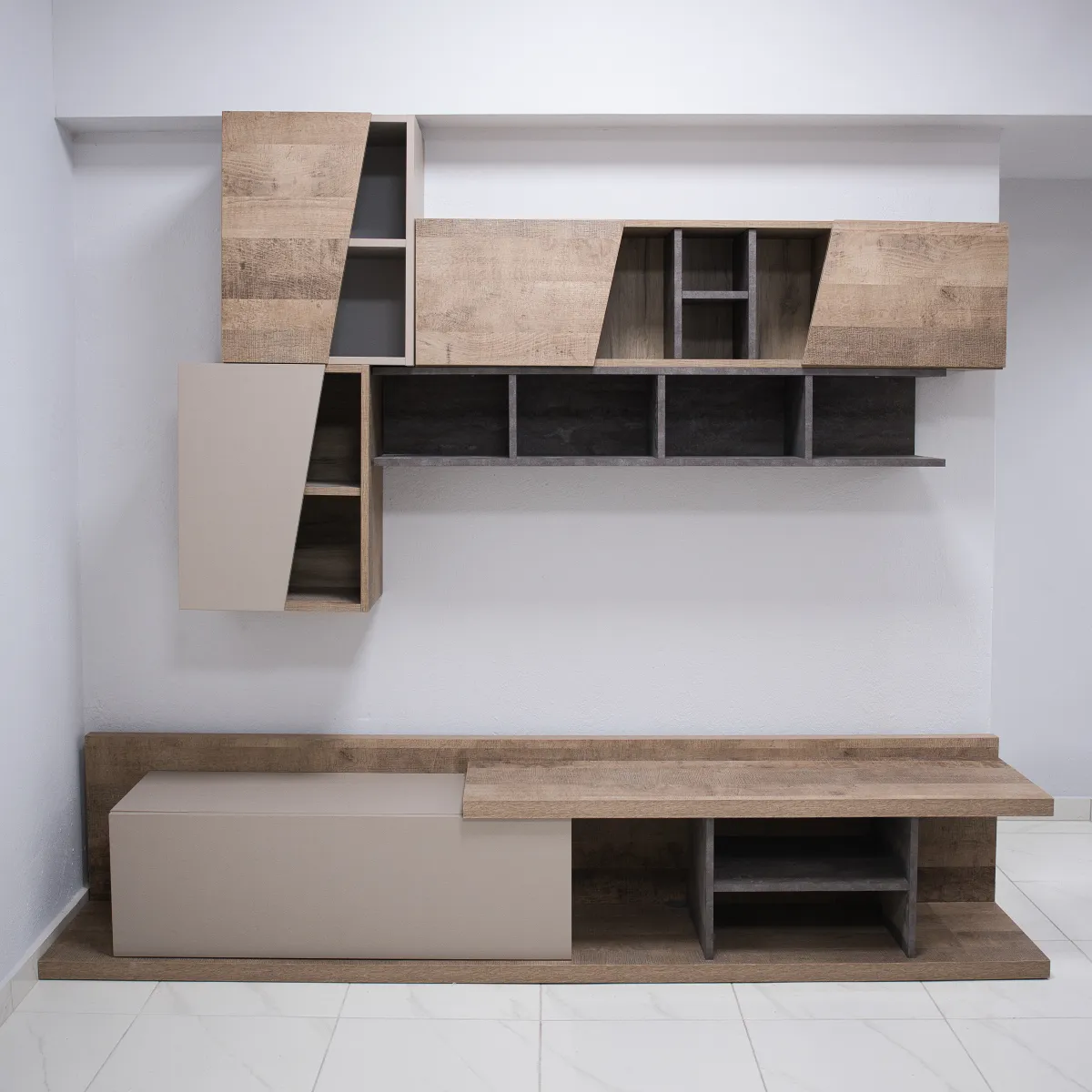 syntheto-tv Σύνθετο Σαλονιού Parma 220 x 40 x 50 cm(Ετοιμοπαράδοτα) - Image 1