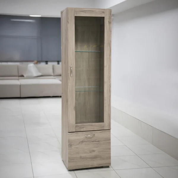 Βιτρίνα με Αριστερό Άνοιγμα Πόρτας 45x40x180cm (Ετοιμοπαράδοτα)