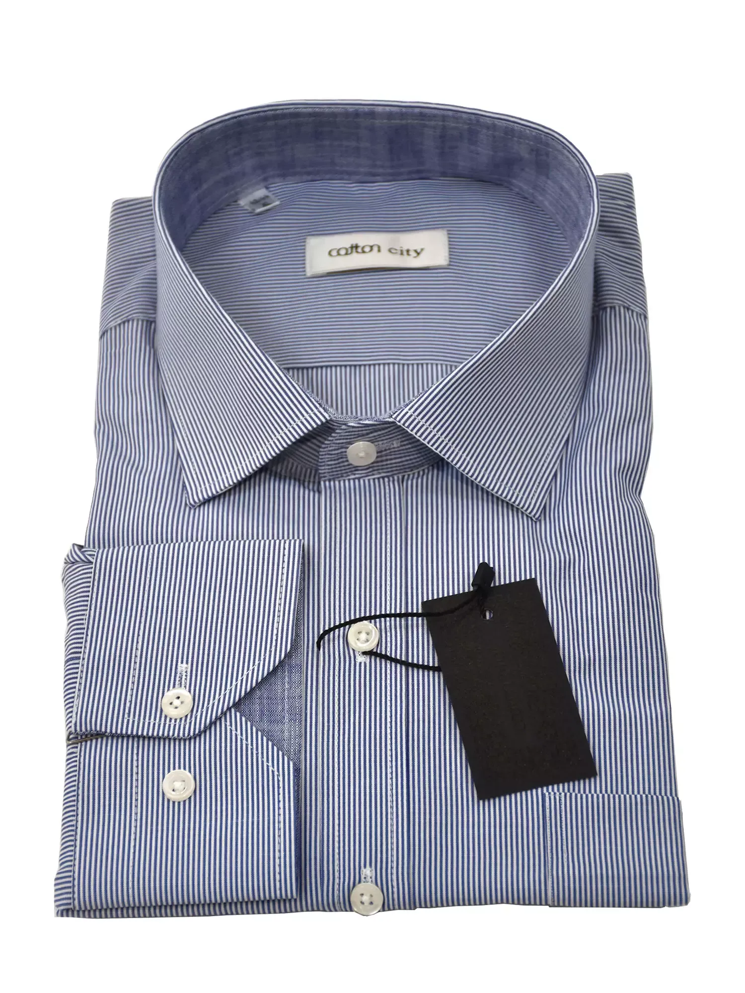 001-CL-21-022-3-1-1.webp Πουκάμισο regular γραμμή COTTON CITY - Image 1
