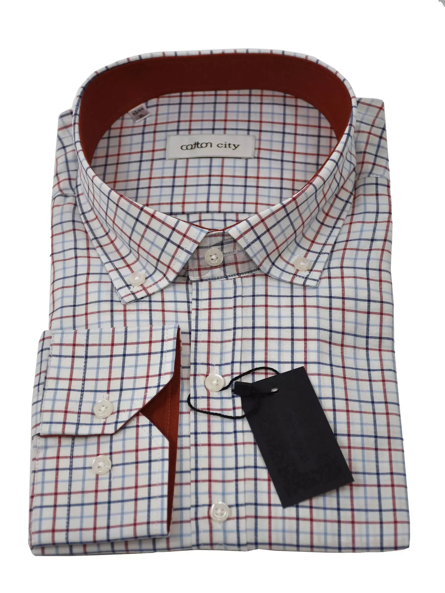 001-CL-21-023-1-2-1.webp Πουκάμισο regular γραμμή COTTON CITY - Image 1