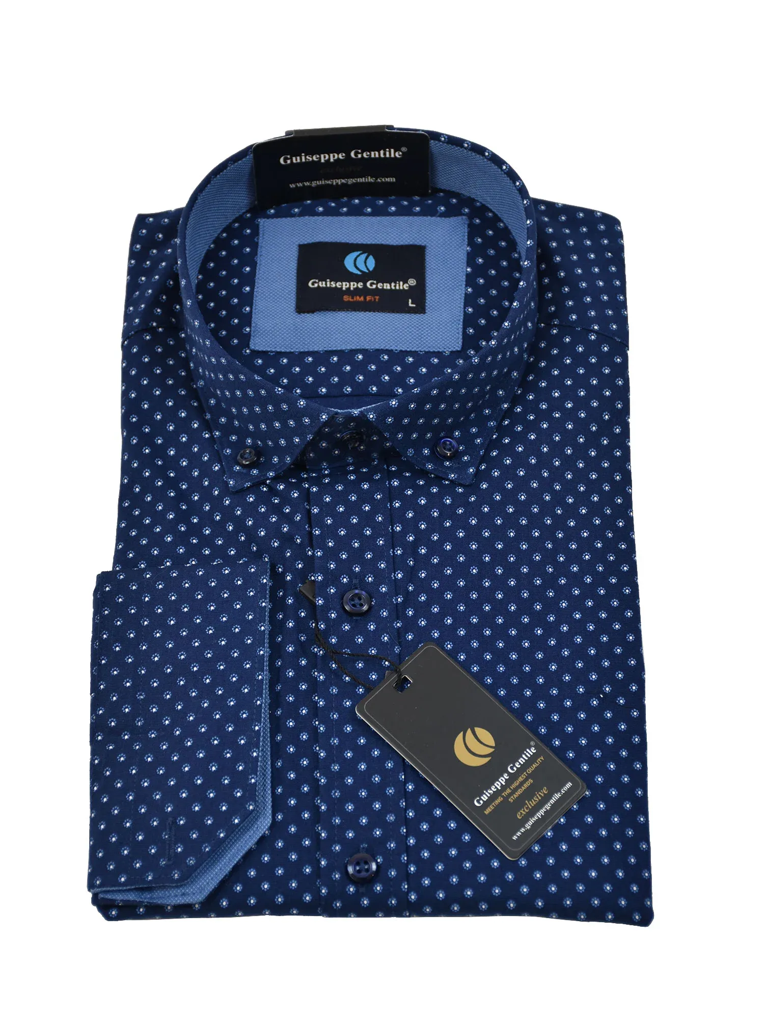 001-SL-21-004-1-1.webp Πουκάμισο σε στενή γραμμή GUISEPPE GENTILE - Image 1