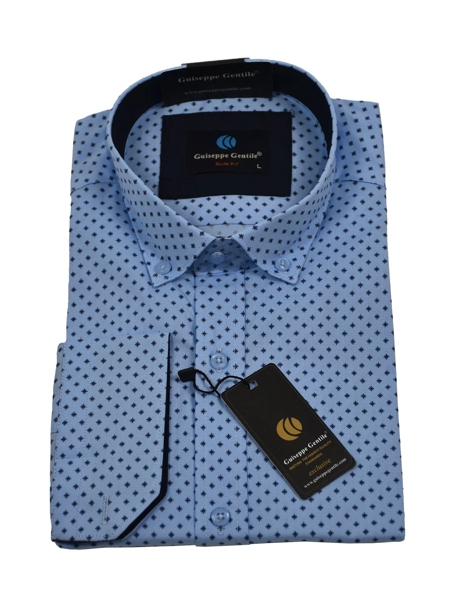 001-SL-21-008-3-1.webp Πουκάμισο σε στενή γραμμή GUISEPPE GENTILE - Image 1