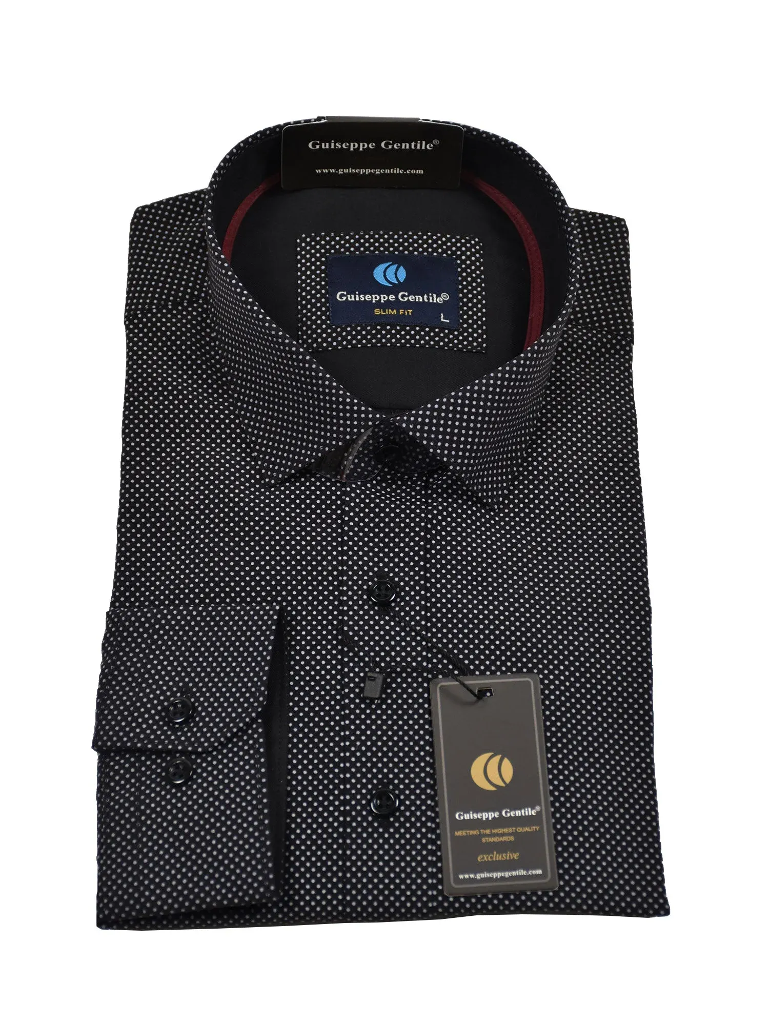001-SL-21-010-1-1.webp Πουκάμισο σε στενή γραμμή GUISEPPE GENTILE - Image 1