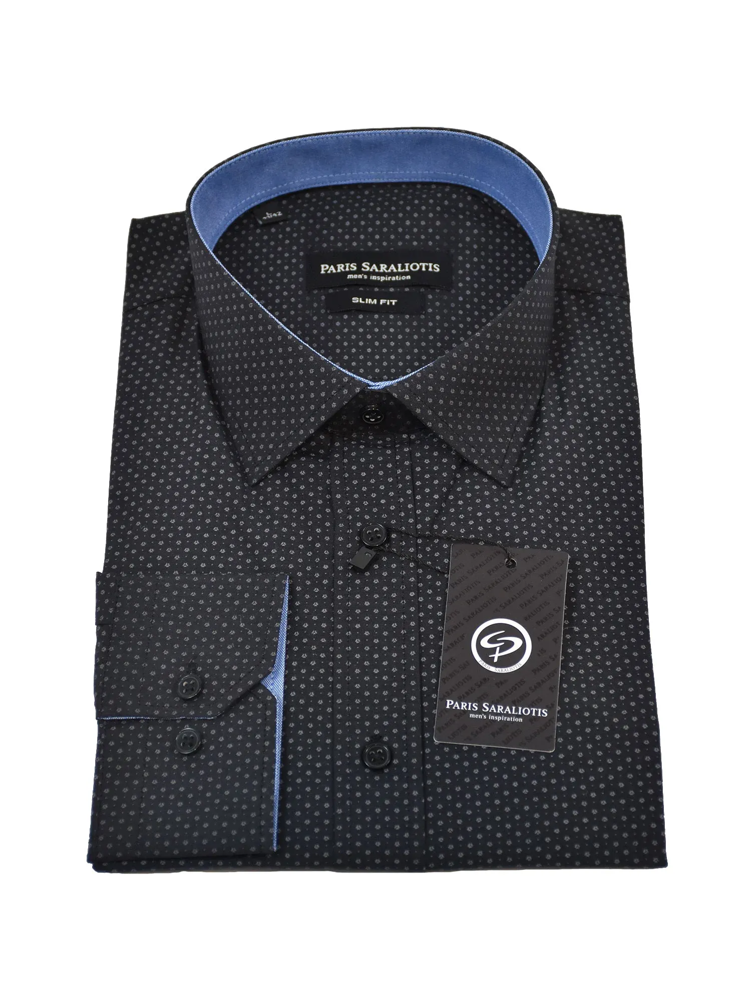 001-SL-21-013-1-1.webp Πουκάμισο σε στενή γραμμή PARIS SARALIOTIS - Image 1